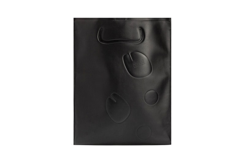 maison margiela tabi toe shopping bag black hbx 
