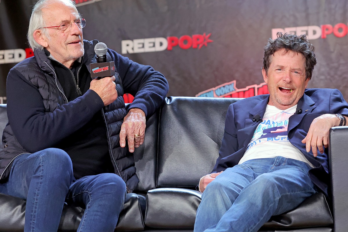 Watch the Michael J. Fox and Christopher Lloyd 'Back to the Future' Reunion That Made Fans Emotional new york comic con als canadian actors 