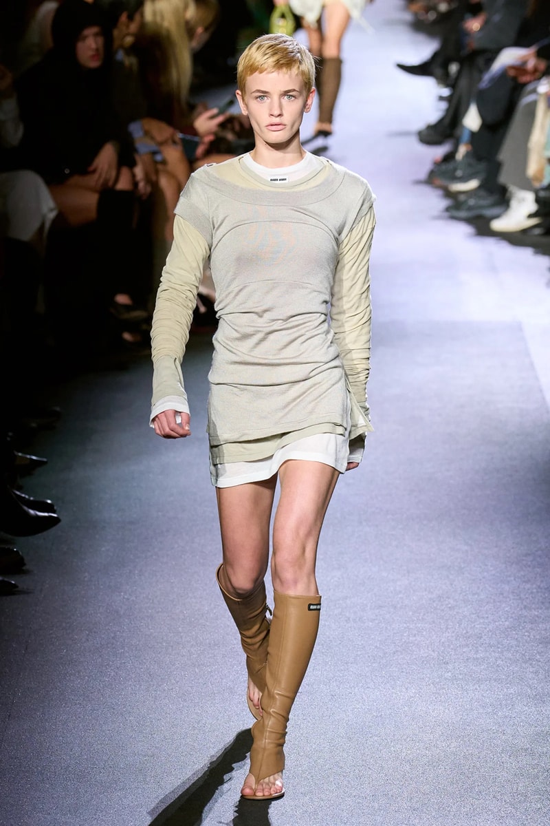 Miu Miu’s Barely-There Mini’s and Stonewashed Denim Added One Last Jolt of Fun to Paris’ SS23 Collections