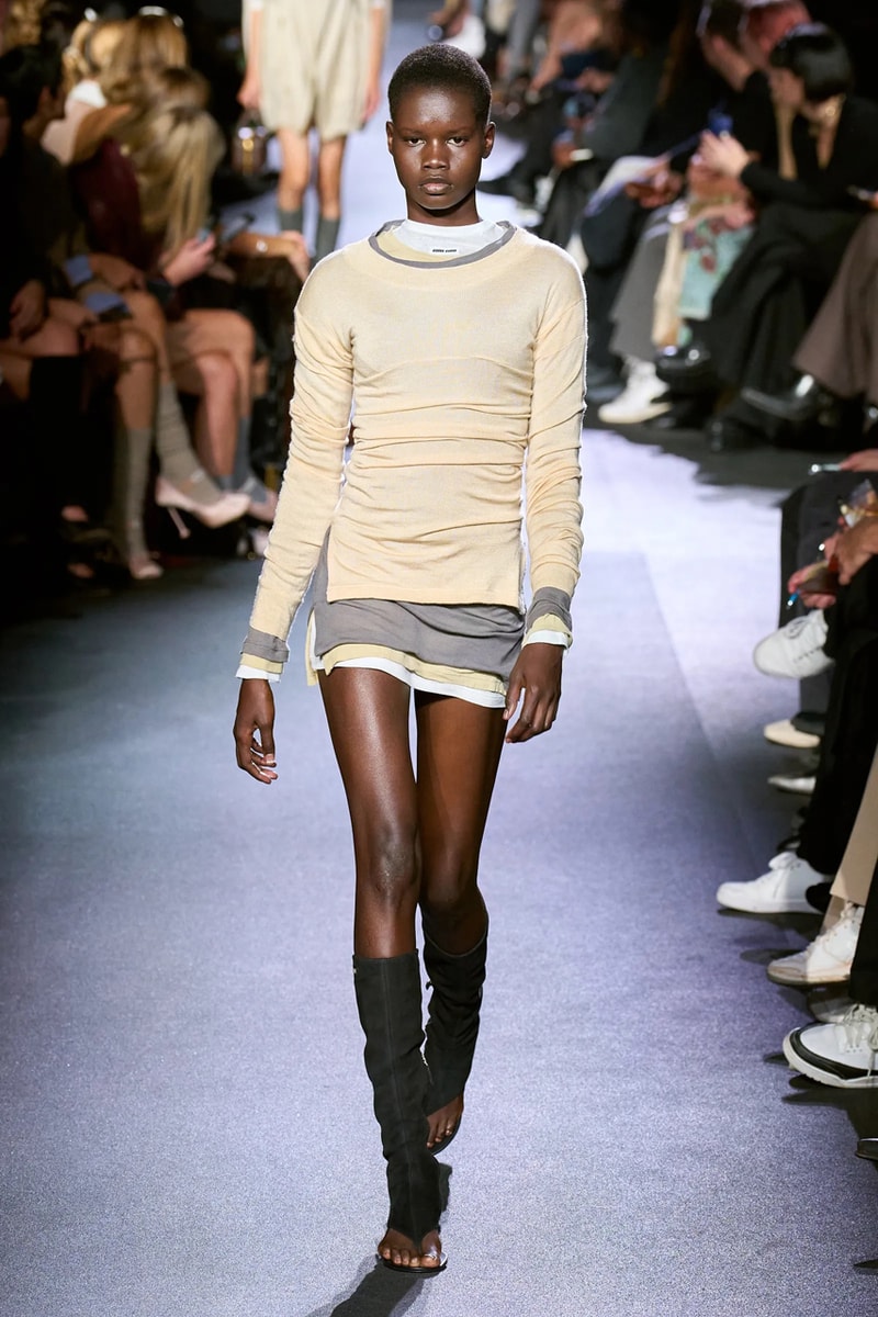 Miu Miu’s Barely-There Mini’s and Stonewashed Denim Added One Last Jolt of Fun to Paris’ SS23 Collections