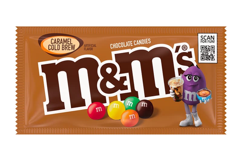 M&M'S Announces New Caramel Cold Brew Flavor purple chocolate coffe permanent candy classic fun twist movies 