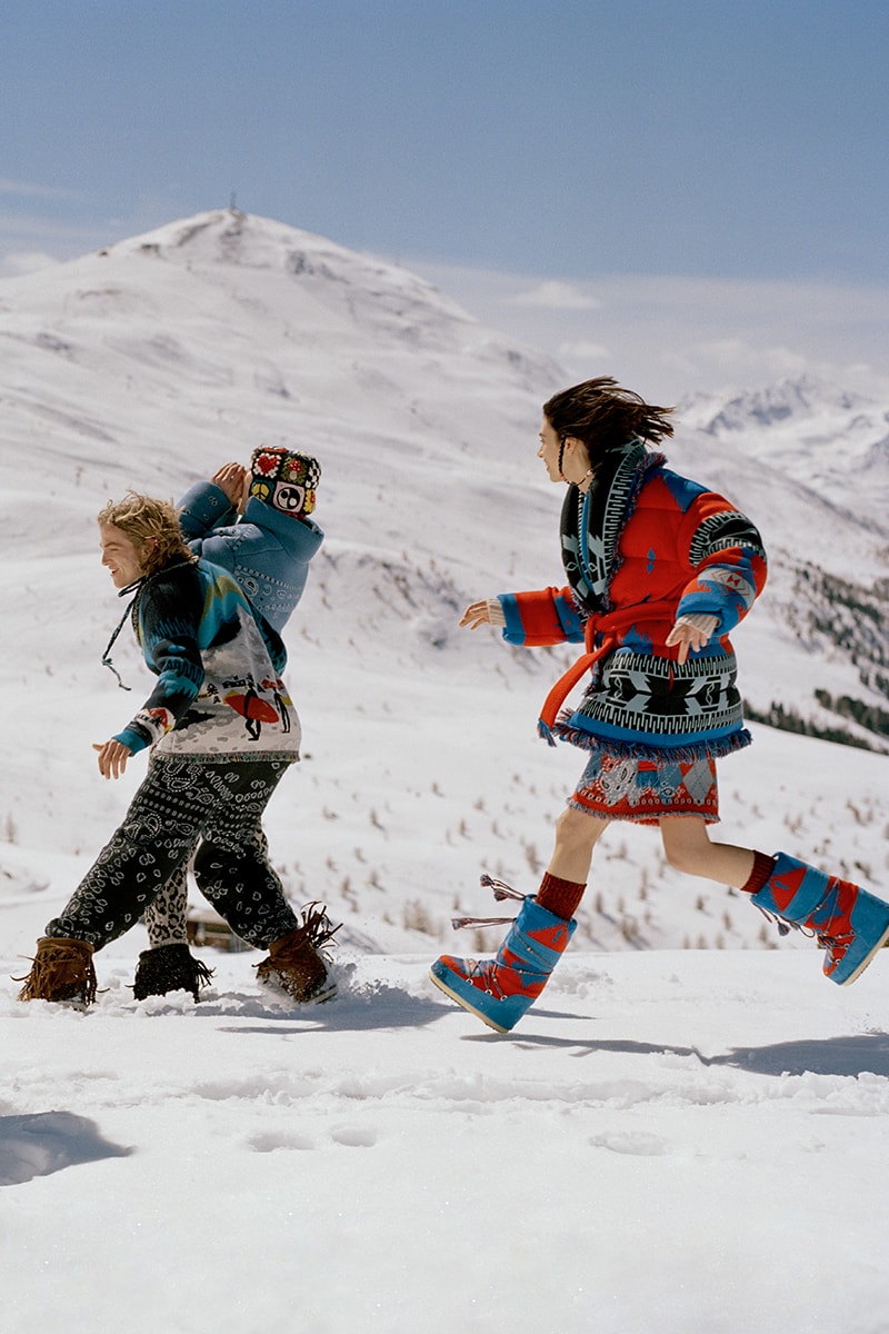 MOON BOOT® ALANUI collaboration Italian heritage limited edition capsule collection snow boots