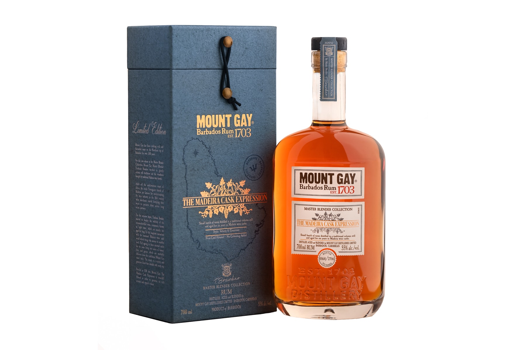 Mount Gay Rum Master Blender Collection Madeira Cask Expression info alcohol drinks distillery 