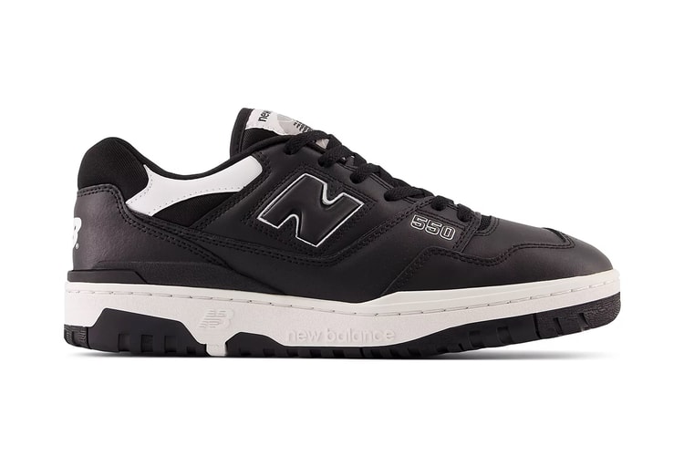 New Balance Offers the 550 in a Modest "Black with White"