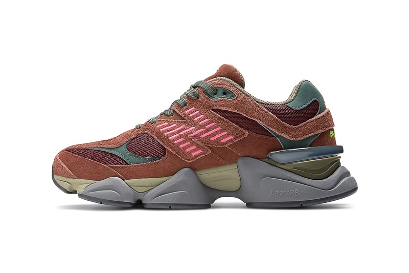 New Balance 9060 Burgundy mesh suede leather pink neon green grey black rich oak 150 usd november 5 U9060BUR release info date price 