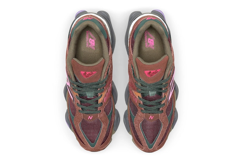 New Balance 9060 Burgundy mesh suede leather pink neon green grey black rich oak 150 usd november 5 U9060BUR release info date price 
