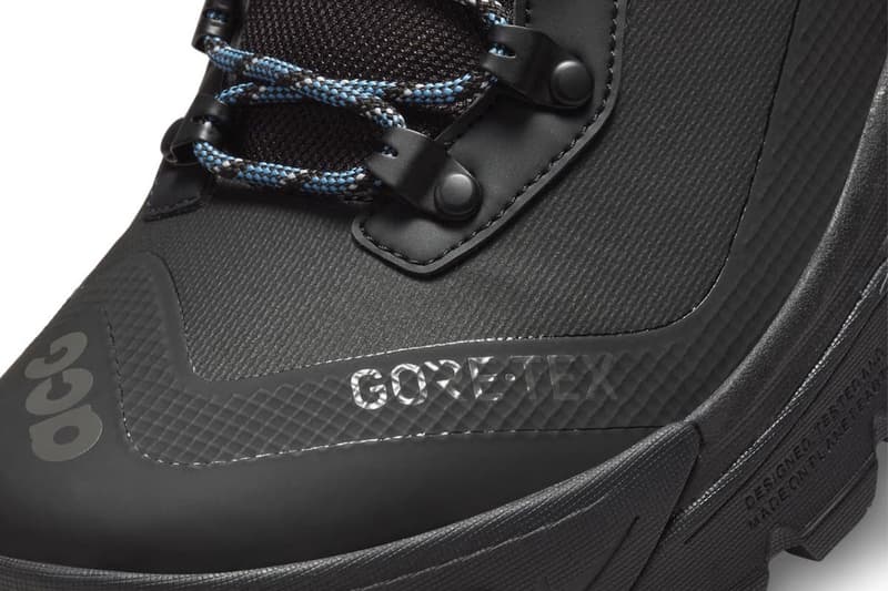 Nike ACG Zoom Gaiadome Gore Tex GTX winter boot black 3m detailing reflective rope rubber blue release info date price