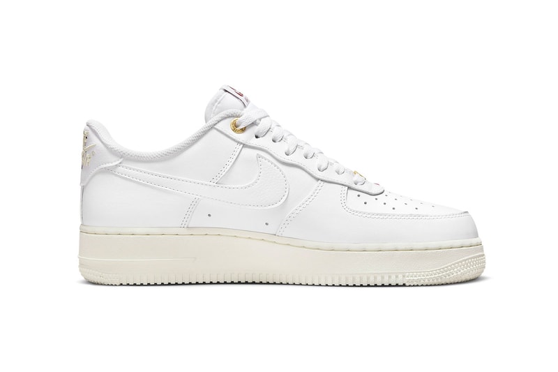 Official Look at Nike Air Force 1 Low "Join Forces" white saile team red DQ7664-100 double swoosh low-top