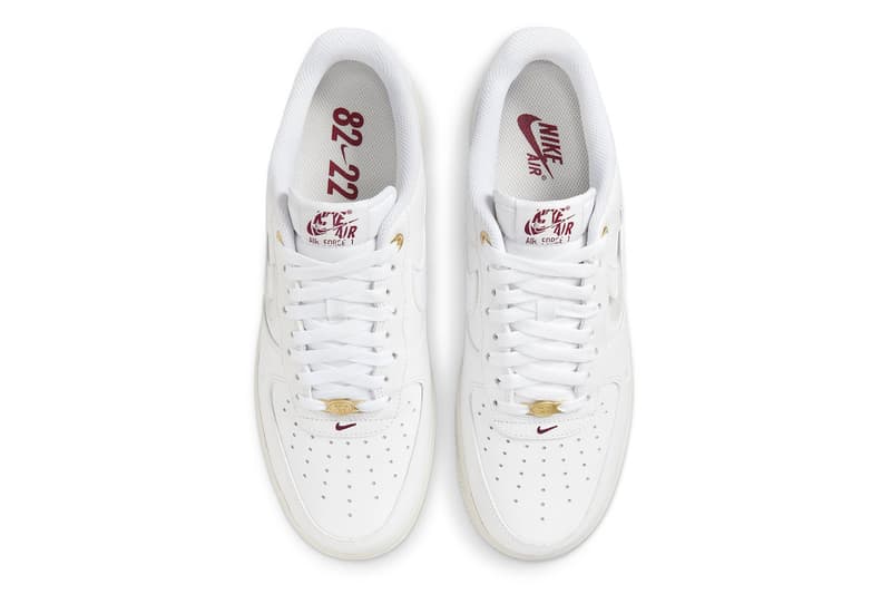 Official Look at Nike Air Force 1 Low "Join Forces" white saile team red DQ7664-100 double swoosh low-top