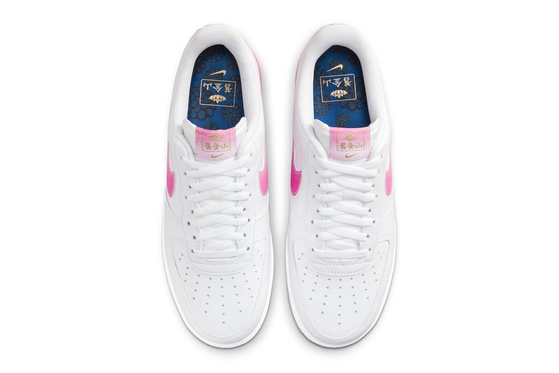 Official Look at the Nike Air Force 1 Low "San Francisco Chinatown" FD0778-100 january 2023 north america pink white lotus gold yellow blue jay pink foam black transluscent