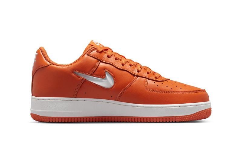 nike air force 1 orange jewel leather fj1044 800 color of the month 40th anniversary mesh toothbrush release info