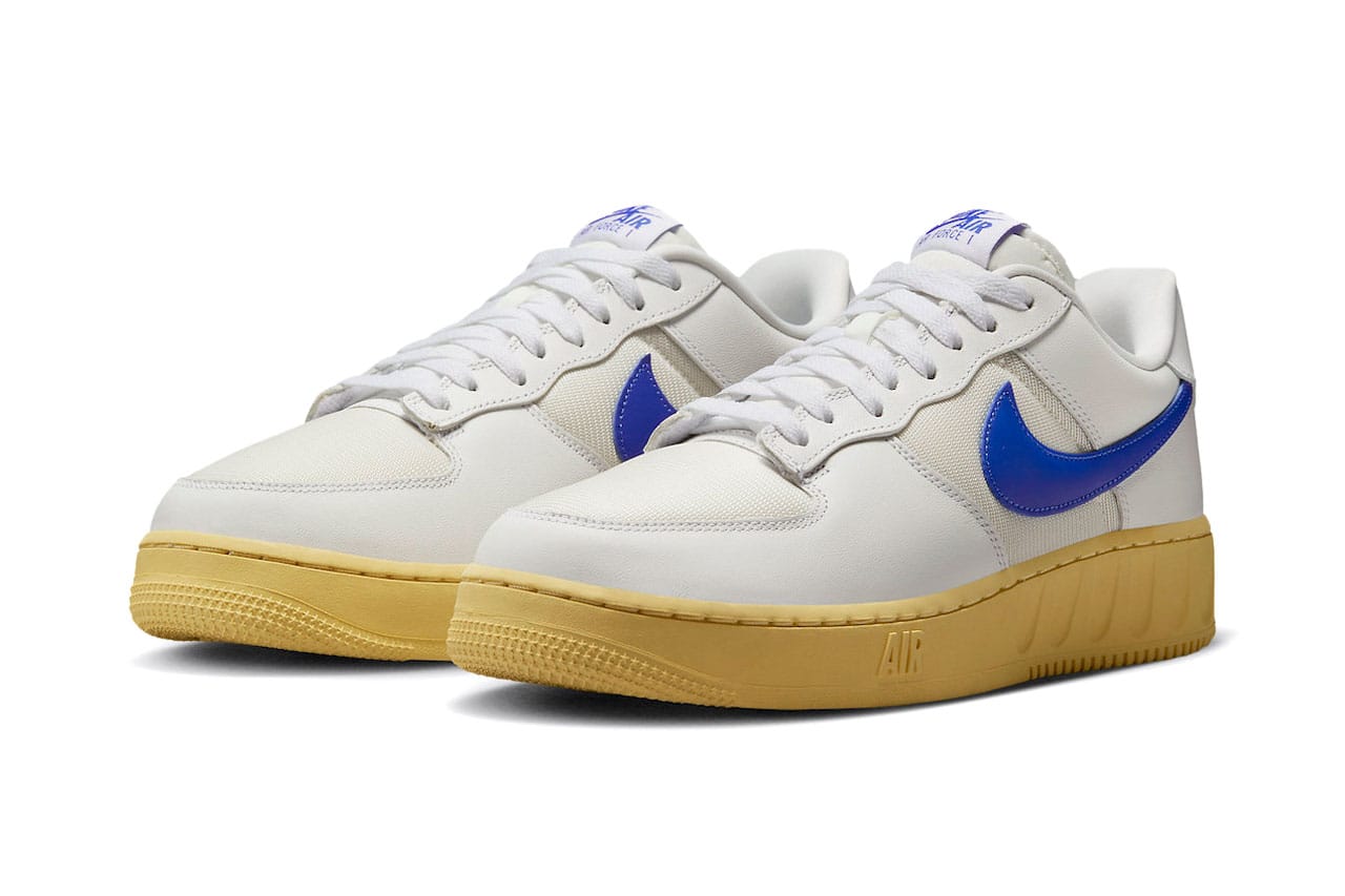 white air forces blue swoosh