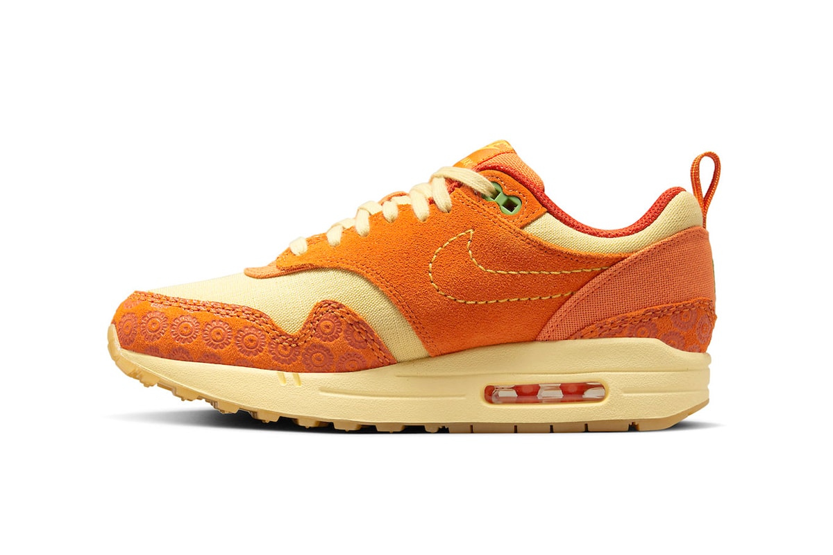 Official Look at the Nike Air Max 1 "Somos Familia" latin heritage month swoosh orange pale vanilla latinx