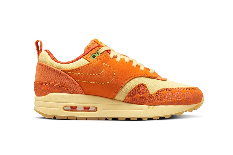 Official Look at the Nike Air Max 1 "Somos Familia" latin heritage month swoosh orange pale vanilla latinx