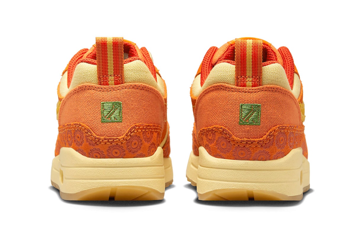 Official Look at the Nike Air Max 1 "Somos Familia" latin heritage month swoosh orange pale vanilla latinx