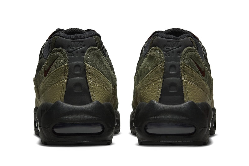 Nike Air Max 95 Is Fall Ready in Tonal Greens Black/Earth-Sequoia-Cargo Khaki swoosh sneakers trek shoes hiking 