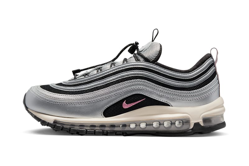 pink silver air max 97