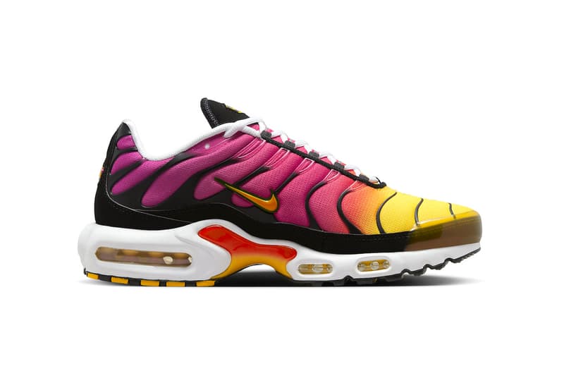 Informações de lançamento de gradiente Nike Air Max Plus DX0755-600 tênis swoosh hype calçados moda masculina