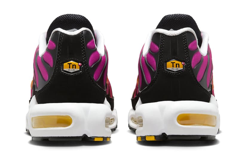 Informações de lançamento de gradiente Nike Air Max Plus DX0755-600 tênis swoosh hype calçados moda masculina