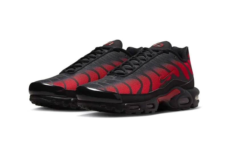Nike Air Max Plus TN University Red Black Sneaker Trainer Swoosh Footwear Red Black Supreme