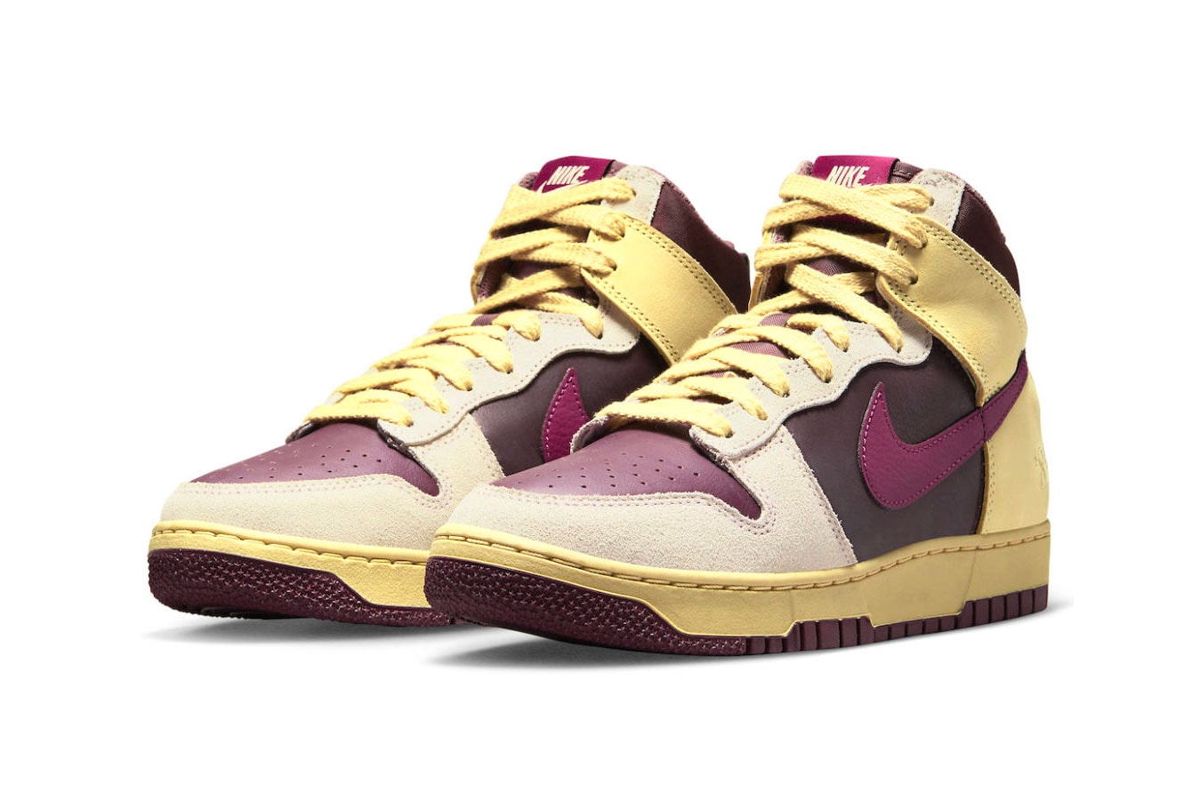Nike Dunkd High 1985 valentines day 85 alabaster rosewood earth night maroon FD0794 700 140 usd release info date pricec
