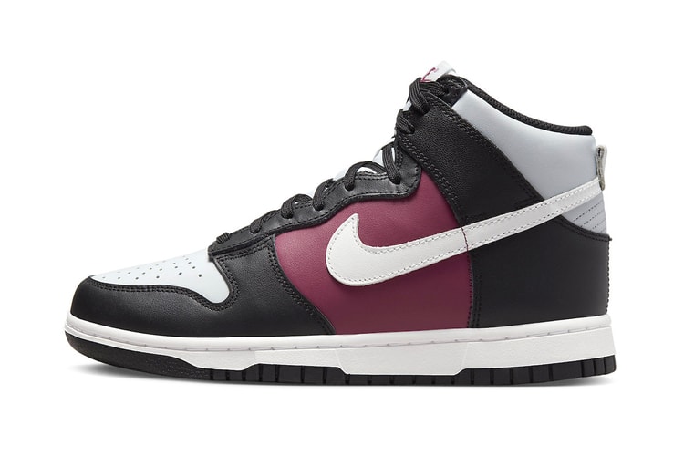 Nike Dunk High Arrives in New Black, White, Maroon Colorway