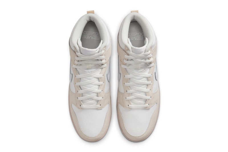 Nike Dunk High EMB Cracked Swooshes Tan DV0822-100 Release Info date store list buying guide photos price