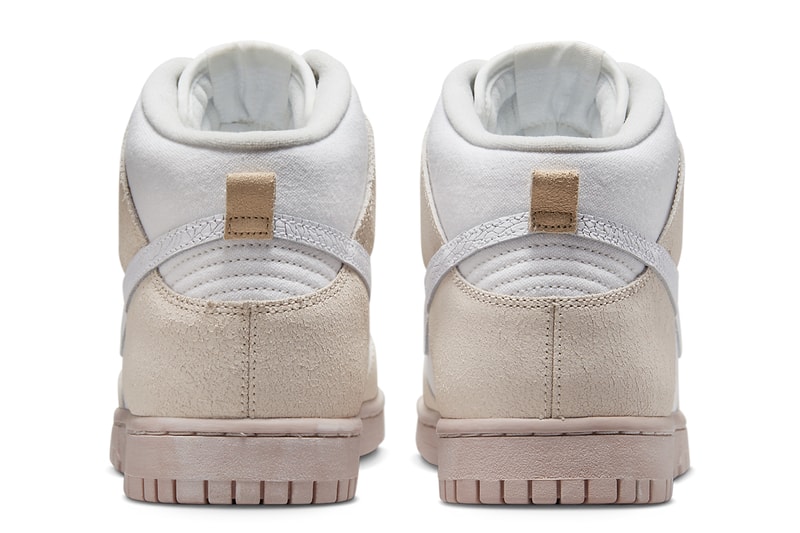beige sneakers nike sb dunk high homme beige
