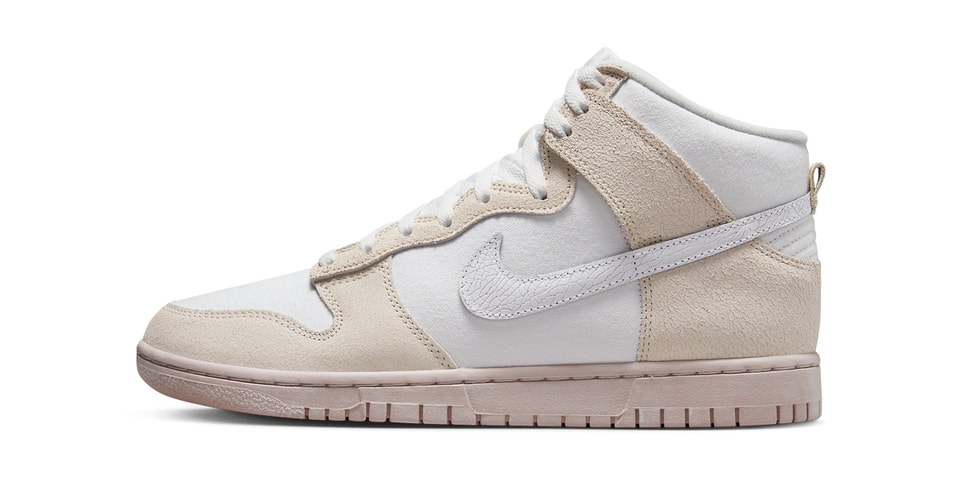 Cracked Leather Swooshes Land on the Nike Dunk High EMB