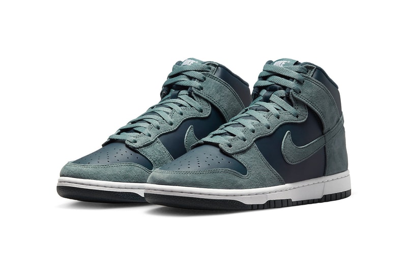 Nike Dunk High "Teal Suede" Release Information DQ7679-400 sneakers hype swoosh