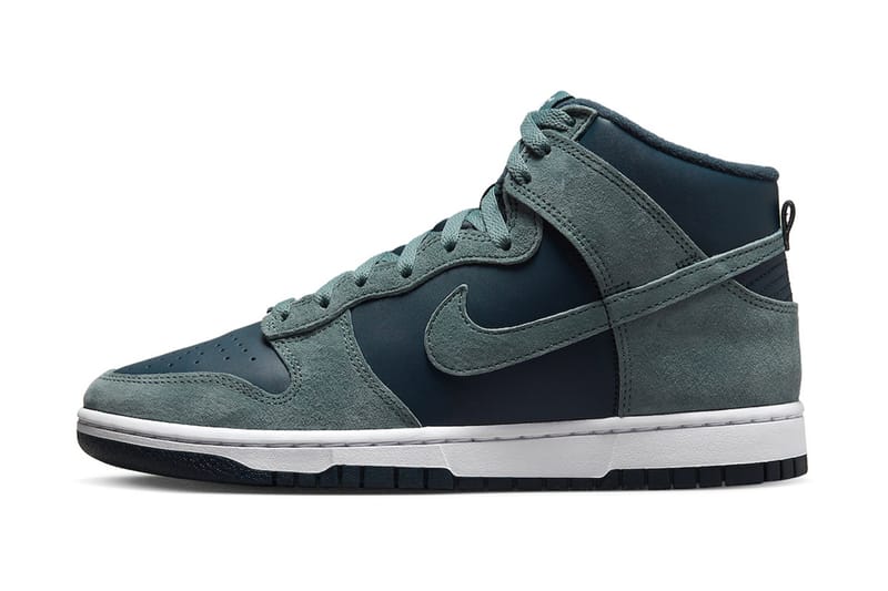 The Nike Dunk High is Given a Teal Suede Twist