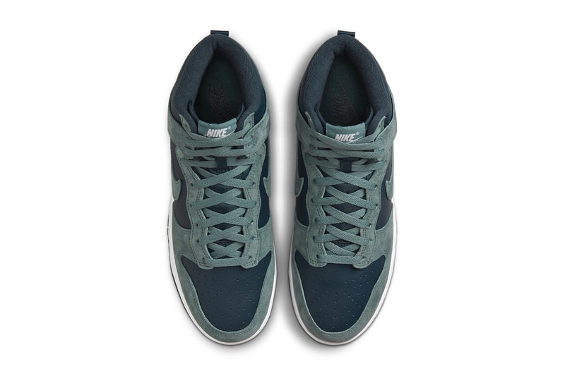 Nike Dunk High "Teal Suede" Release Information DQ7679-400 sneakers hype swoosh