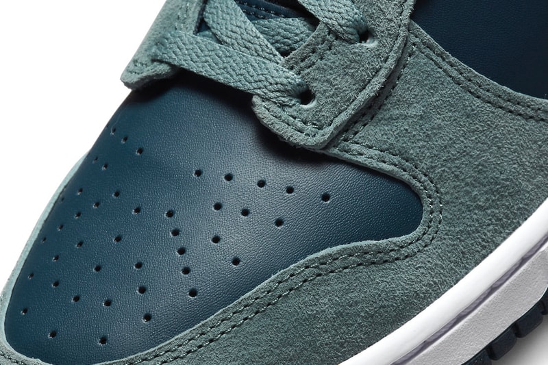 Nike Dunk High "Teal Suede" Release Information DQ7679-400 sneakers hype swoosh