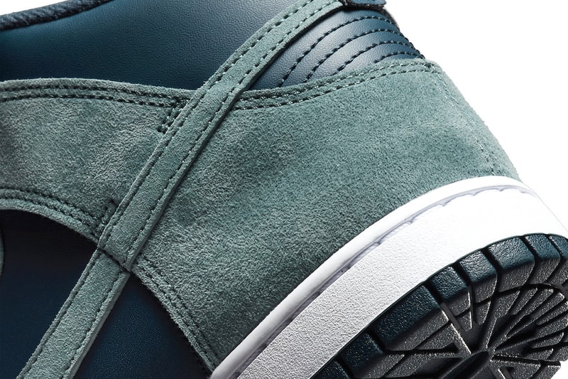 Nike Dunk High "Teal Suede" Release Information DQ7679-400 sneakers hype swoosh