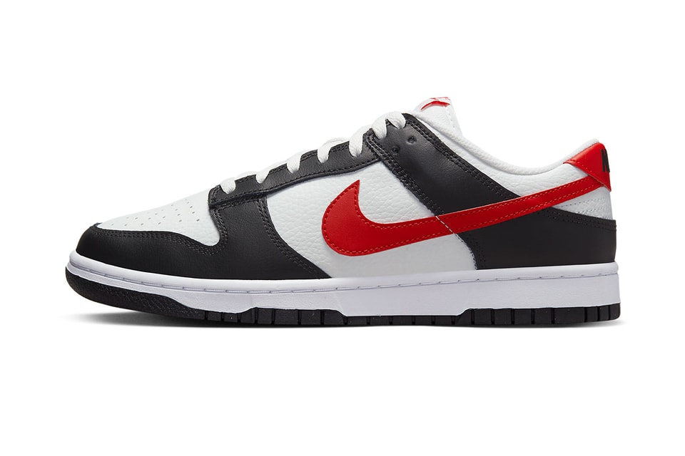 Nike Dunk Low Black White Red FB3354-001 Release