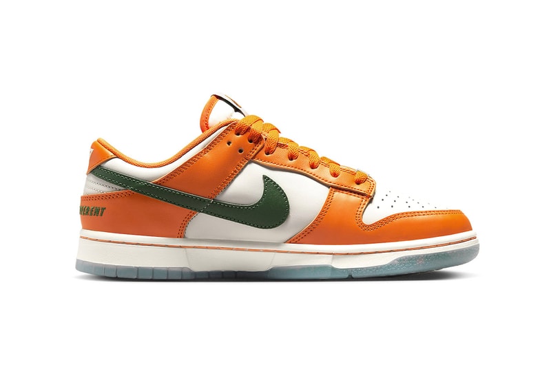 Nike's Special Edition Florida A&M University Dunk Low Receives October Release Date famu orange green 