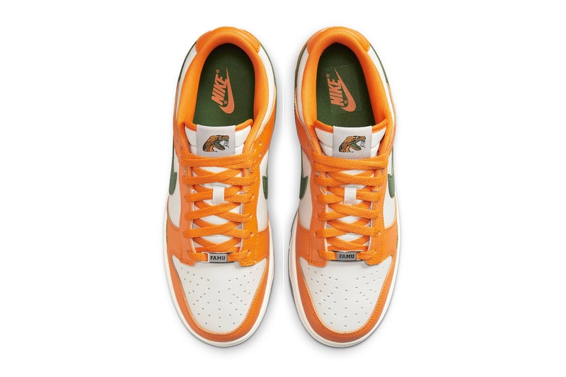 Nike's Special Edition Florida A&M University Dunk Low Receives October Release Date famu orange green 