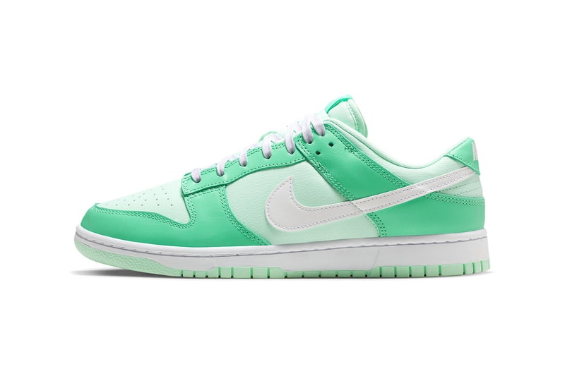 Nike Dunk Low Gets a Minty Makeover DJ6188-301 mint foam release info lowtop swoosh 