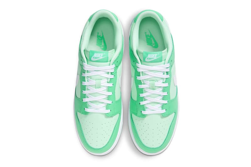 Nike Dunk Low Gets a Minty Makeover DJ6188-301 mint foam release info lowtop swoosh 