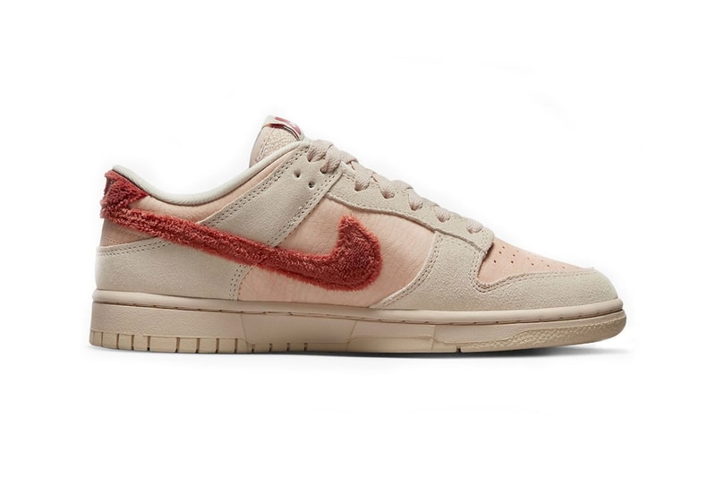 Nike Dunk Low “Terry Swoosh" Release Information DZ4706-200 swoosh sneakers footwear hype