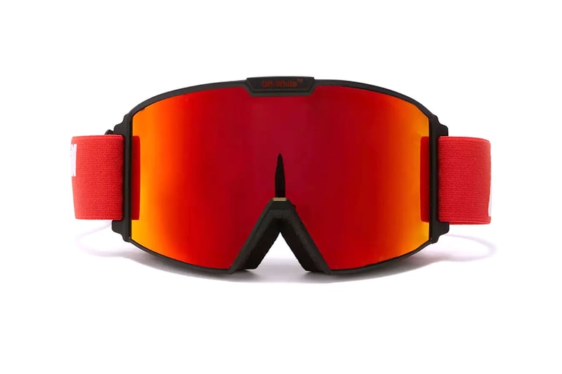 Off-white skiwear jacket collection lookbook tie dye purple green orange gradient pant glove goggle sunglasses release info date price