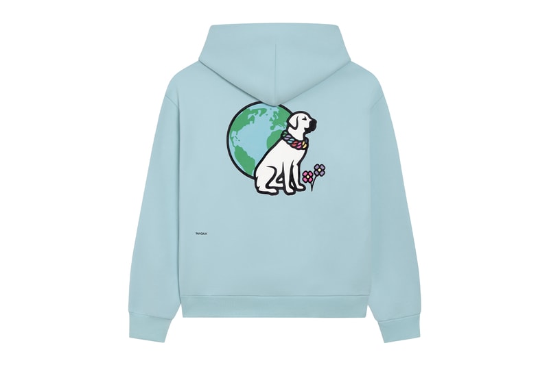 Pangaia Victor Victor worldwide eath positive message NIGO vvw sitting dog face logo flint michigan VVF white blue release info date price