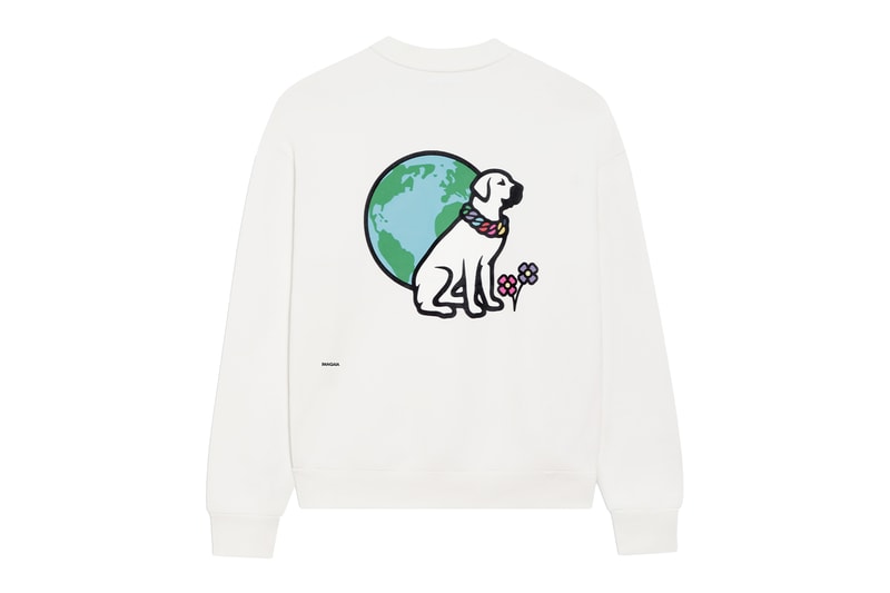 Pangaia Victor Victor worldwide eath positive message NIGO vvw sitting dog face logo flint michigan VVF white blue release info date price
