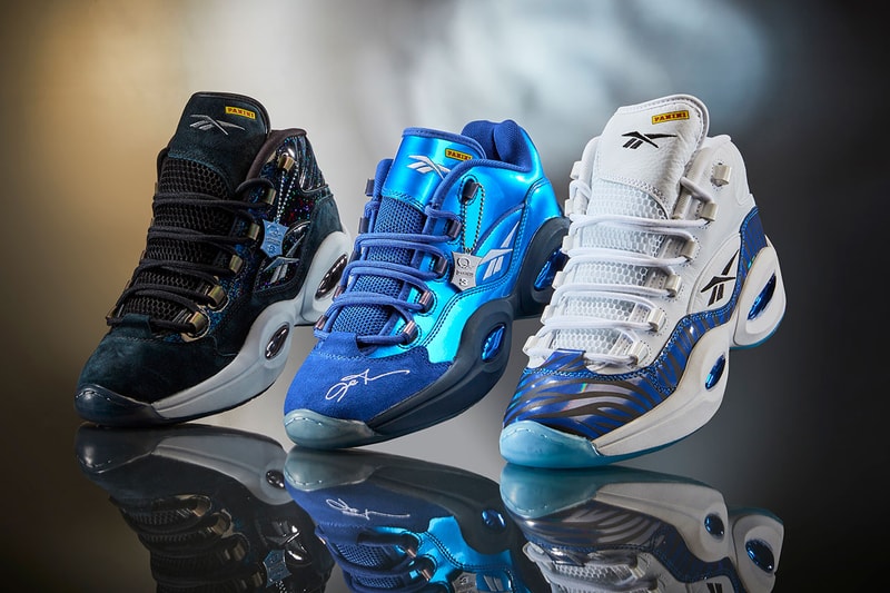 panini reebok question mid low HQ1097 HQ1099 HQ4135 Tiger Prizm Rookie Signature Prizm Black Pulsar Prizm allen iverson trading card release date info store list buying guide photos price 
