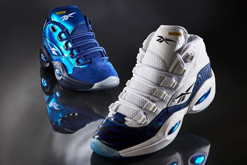 panini reebok question mid low HQ1097 HQ1099 HQ4135 Tiger Prizm Rookie Signature Prizm Black Pulsar Prizm allen iverson trading card release date info store list buying guide photos price 