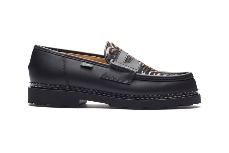 "Lisse Noir/Poil Tigre" Paraboot Reims Shoe Contemporary Tailored French France Fashion Style Cowhide Leather 