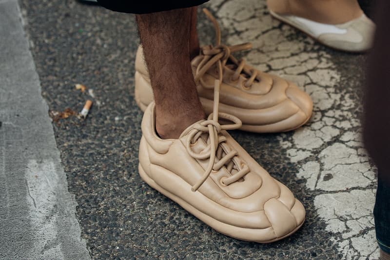 Here Are the Biggest Street Style Footwear Trends at Paris Fashion Week SS23 spring summer 2023 nike stussy nike air max balenciaga defender balmain blade runner mmw givenchy tk-360 