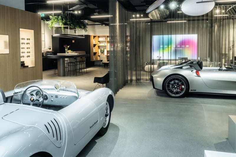 Porsche Brand Store Stuttgart's Opening Dorotheen Quartier cars