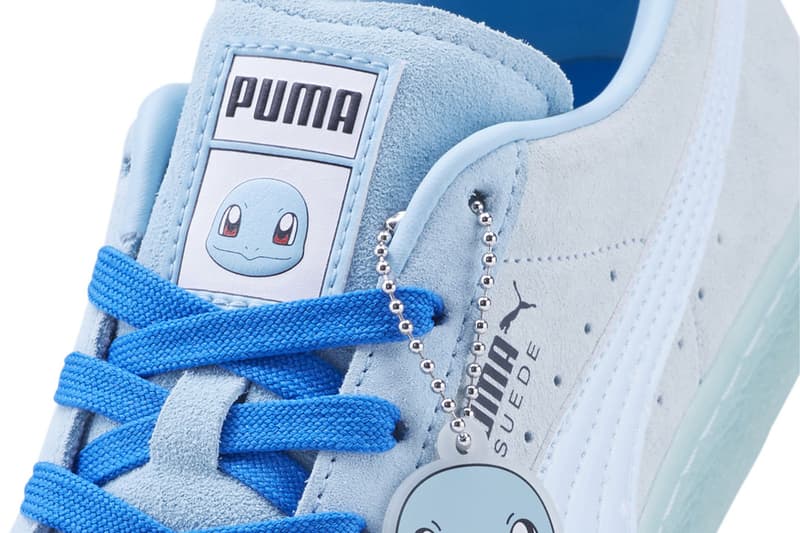 pokemon puma 25 years footwear sneaker collection bulbasaur rider fv charmander slipstream lo squirtle puma suede pikachu rider fv rs x pokedex release info date price