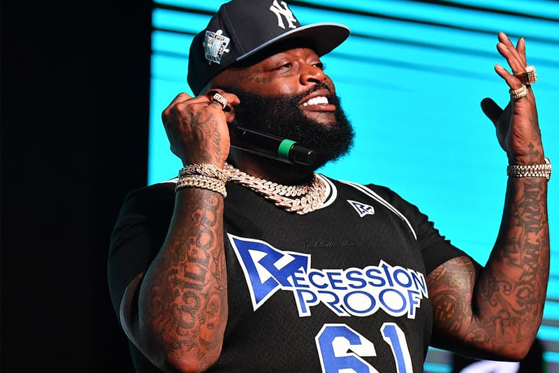 Rick Ross Shows off New $1.5 Million USD Jacob & Co. Mystery Tourbillon armed security diamonds iced out atlanta rapper hip hop